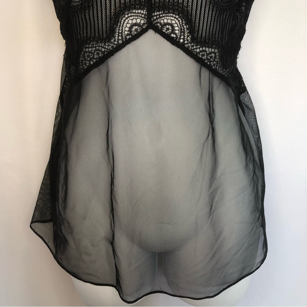 Victoria’s Secret Black Lace Babydoll Nighty NWT - Picture 3 of 10